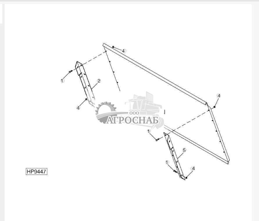 Chopper Cover and Brackets, Chop-To-Bale 